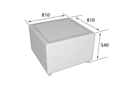 Стол угловой со стеклом/или с ЛДСП МТ-2 (810х810х540) Стол угловой со стеклом/или с ЛДСП МТ-2 (810х810х540)