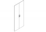 Двери высокие к шкафу Тр-2.3 (1996х428) 2 шт. Двери высокие к шкафу Тр-2.3 (1996х428) 2 шт.