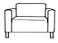 ЕВРО люкс 1 (метал.каркас) кресло 710х770х700 ЕВРО люкс 1 (метал.каркас) кресло 710х770х700