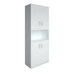 А.СТ-1.5(Белый) Шкаф высокий широкий закрытый с нишей 770x365x1975