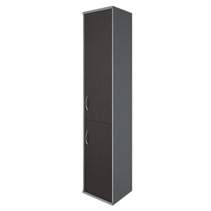 А.СУ-1.3 Пр(Венге/Металлик) Шкаф высокий узкий закрытый А.СУ-1.3 Пр правый (403x365x1975)