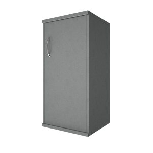 А.СУ-3.1 Пр(Серый) Шкаф узкий низкий закрытый 403x365x823