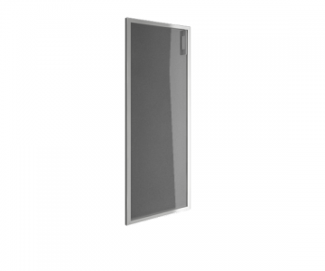 Дверь стеклянная матовая в алюминиевой раме, левая Дверь стеклянная матовая в алюминиевой раме, левая
