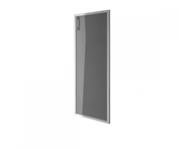 Дверь стеклянная матовая в алюминиевой раме, правая (396x1170x22) Дверь стеклянная матовая в алюминиевой раме, правая (396x1170x22)