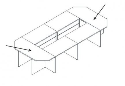 Стол приставной V-1.9С (1800x700x750) Стол приставной V-1.9С (1800x700x750)