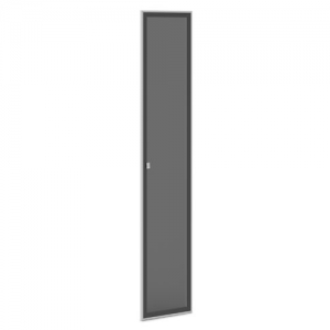 V-035(стекло) Дверь высокая стеклянная в профиле (405х20х2110)