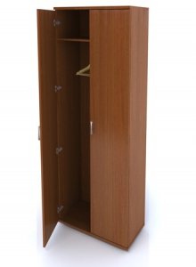 ШМ49(орех3) Шкаф для одежды офисный 744х390х2046
