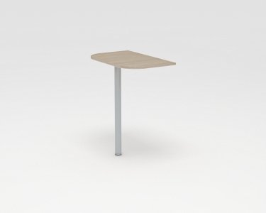 P-82(Дуб сантана светлый) Столешница приставная к столу (нужна опора 50006) (650x400x16)