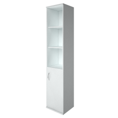 АСУ-1.1 Пр(Белый) Шкаф высокий узкий полуоткрытый АСУ-1.1 Пр правый (403x365x1975)