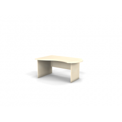 Стол асимметричный, панельный каркас, левый (160 × 100 h 74 см)