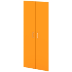 SS-030(белый/апельсин) Двери высокие, ЛДСП S-030 (792x16x1856)