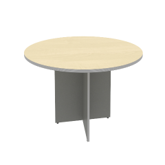 А.ПРГ-1(Клен/Металлик) Стол круглый 1100x1100x755