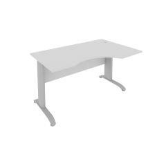 ПрЛ.СА-2Пр(Серый) Стол криволинейный письменный правый на металлокаркасе (1400х900х755)