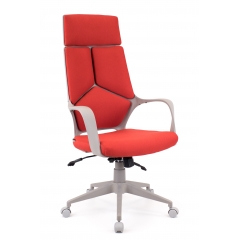Trio Grey TM(ткань красный) Кресло для руководителя Trio Grey TM